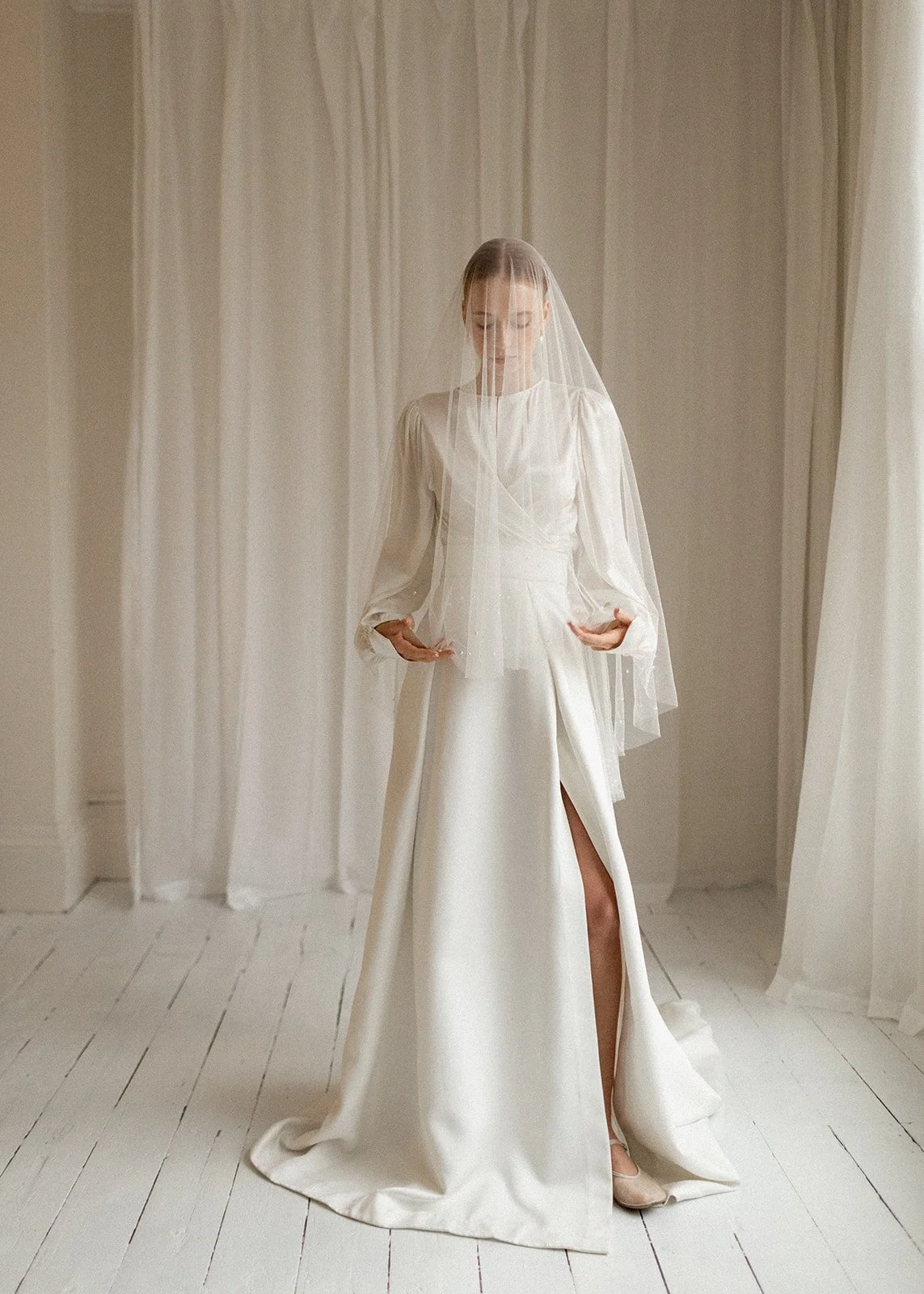 最安値 theredthread veil bare tops Simple Single Tier Veil - Sash and Veil | Artisan Veil Maker